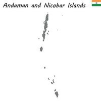 carta geografica di stato di India vettore