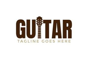 lettera chitarra testo genere font tipografia logo design vettore
