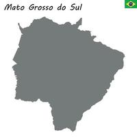 alto qualità carta geografica di stato brasile vettore