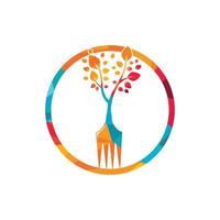 forchetta albero vettore logo design. ristorante e agricoltura logo concetto.