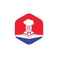 capocuoco studia vettore logo design modello. cibo cucinando formazione scolastica logo illustrazione icona design.