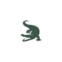 coccodrillo icona logo design illustrazione vettore