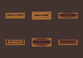 Welcome Mat Vector Illustration
