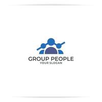 logo design Collegare persone vettore