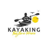 uomini kayak gli sport logo design