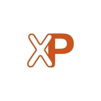 logo della lettera xp vettore