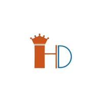 ihd lettera logo vettore