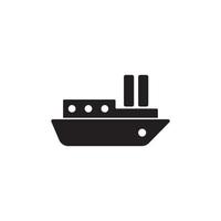 nave icona vettore illustrazione design modello