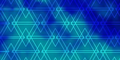 sfondo vettoriale azzurro con triangoli.