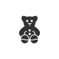 orso orsacchiotto icone simbolo vettore elementi per Infografica ragnatela