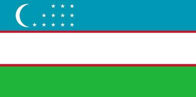 bandiera disegnata a mano di vettore di bandiera uzbeka, bandiera disegnata a mano di vettore di bandiera uzbeka