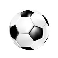 calcio palla su il bianca sfondo vettore illustrazione