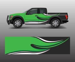 design grafico astratto e moderno per adesivi per il marchio e l'involucro di camion e veicoli vettore