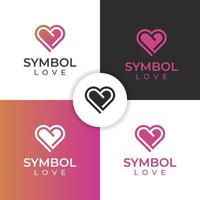 Salva cuore e amore cura logo con icona simbolo per medico, sano, beneficenza fondazione logo design vettore