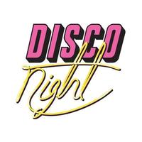 discoteca notte iscrizione vettore