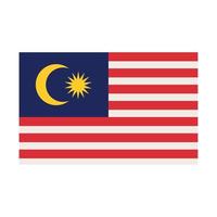 bandiera malese nazionale vettore