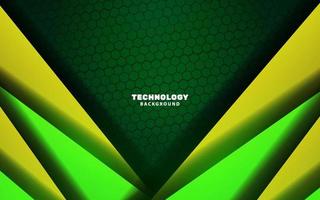 astratto tecnologia moderno verde colore sfondo futuristico vettore