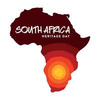 Sud Africa eredità giorno festivo vettore