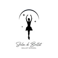 balletto danza illustrazione logo su bianca sfondo logo design modello vettore