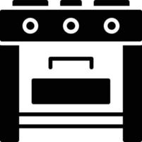 icona del glifo della stufa vettore
