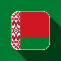 bandiera della bielorussia, colori ufficiali. illustrazione vettoriale. vettore