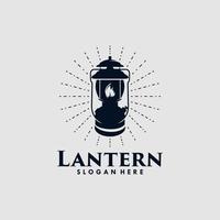 lanterna logo design vettore modello