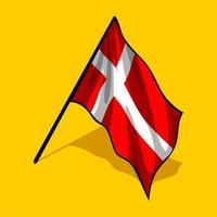 bandiera di Danimarca vettore