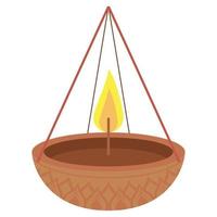 Diwali lanterna decorazione sospeso vettore