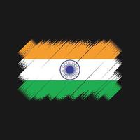 vettore della spazzola della bandiera dell'india. bandiera nazionale