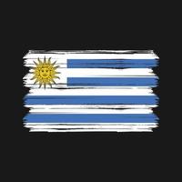 vettore di bandiera uruguaiano. bandiera nazionale