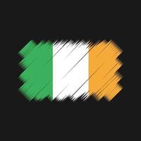 vettore della spazzola della bandiera dell'irlanda. bandiera nazionale