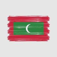 vettore di bandiera maldive. bandiera nazionale