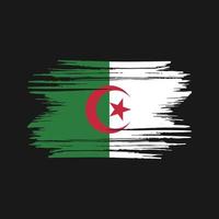 pennellate bandiera algeria. bandiera nazionale vettore