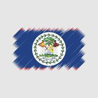 Belize bandiera vettore pennello. bandiera nazionale