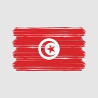 vettore di bandiera della Tunisia. bandiera nazionale