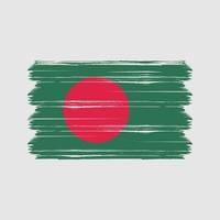 vettore di bandiera del bangladesh. bandiera nazionale