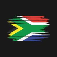 pennellate della bandiera del sud africa. bandiera nazionale vettore