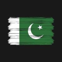 vettore di bandiera pakistana. bandiera nazionale