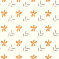 doodle ditsy fiori senza cuciture. simpatica stampa di camomilla. ornamento floreale. grazioso sfondo botanico vettore