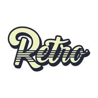 retrò lettering stile vettore