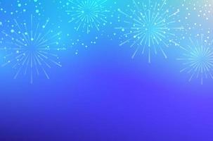 festivo blu fuoco d'artificio leggero celebrazione luminoso sfondo vettore