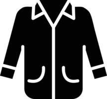 icona del glifo della giacca vettore