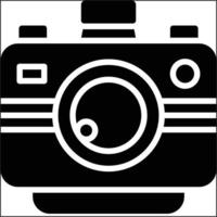 icona del glifo della fotocamera anteriore vettore