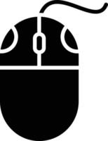 icona del glifo del mouse vettore