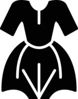 icona del glifo del vestito vettore