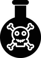 icona del glifo velenoso vettore