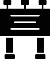 icona del glifo del tabellone per le affissioni vettore