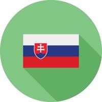 slovacchia piatto lungo ombra icona vettore