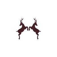 cervo icona logo design illustrazione vettore