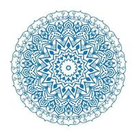 il giro mandala design per colorazione pagina e decorazione vettore